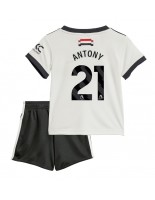 Manchester United Antony #21 Alternativní dres pro děti 2024-25 Krátký Rukáv (+ trenýrky)